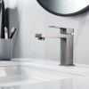 Смеситель Shevanik S9601T на раковину оружейная сталь