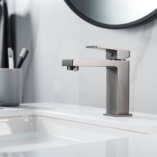 Смеситель Shevanik S9601T на раковину оружейная сталь - фото 5