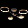 Люстра потолочная Natali Kovaltseva Loft Led (Лофт Лед) LED LAMPS 81102/4C BRASS BLACK