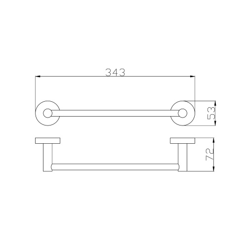Полотенцедержатель RavSlezak Colorado COA0701/30ZRK - фото 2