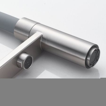 Смеситель для кухни Shevanik S178L на мойку сатин