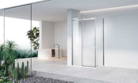 Душевой уголок Vincea Como-N VSR-4CN1013CL 130х100 стекло прозрачное профиль хром глянцевый без поддона