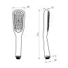 Душевая лейка LeMark LM0411BL цвет хром