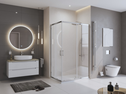 Душевой поддон BelBagno UNO TRAY-MR-UNO-AH-100/80-35-W-BO 100х80 искусственный мрамор белый - фото 4