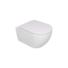 Унитаз подвесной GSG Ceramic Design Like LKWCSO000+LKCOPRSLTICR000+ACS40 белый c сиденьем микролифт безободковый душевой смыв