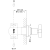 Наружная часть запорного вентиля 3/4" Nicolazzi Termostatico 4912CR27