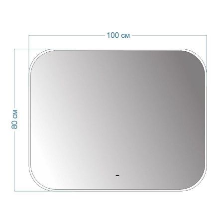 Зеркало с подсветкой Maretti Florenza FL1410080P69EL 100х80 подвесное