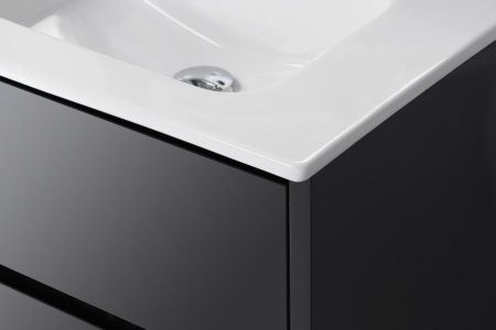 Тумба под раковину Aquaton Римини 1A226601RN950 60х40 подвесная цвет черный