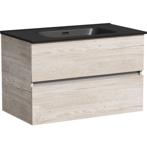 Тумба под раковину Sancos Urban UR80EG 80х50 подвесная цвет коричневый - фото 2