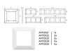 Рамка одноместная Ambrella Volt Line (Лине) AF110121