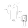 Уличный настенный светильник Arte Lamp Torcular (Торцулар) A1307AL-1BK