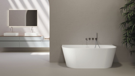 Ванна акриловая Zenon Maracaibo Wall 4000.000.000.000.42157 170х80 пристенная овальная