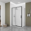 Душевой уголок Veconi Ottimo OP20B-SP-10090-07-C9 100х90 стекло матовое профиль черный без поддона
