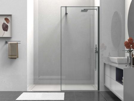 Душевая перегородка Vincea Walk in HS VSW-1HS800CLGM 80х200 стекло прозрачное профиль вороненая сталь