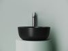 Раковина из сантехнического фарфора Ceramica Nova ELEMENT CN6073MB 40х40 накладная цвет черный без отверстий под смеситель