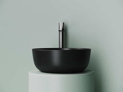 Раковина Ceramica Nova ELEMENT 36 см CN6073MB накладная цвет черный матовый - фото 4