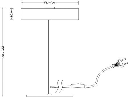 Настольная лампа Arte Lamp Elnath (Елнатх) A5038LT-3PB