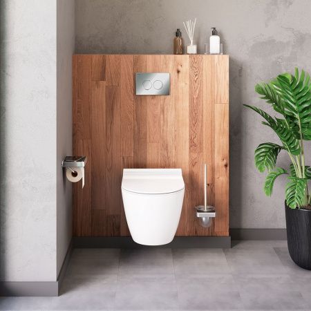 Унитаз подвесной Damixa Apollo DX22C1700SC белый с сиденьем микролифт безободковый каскадный смыв