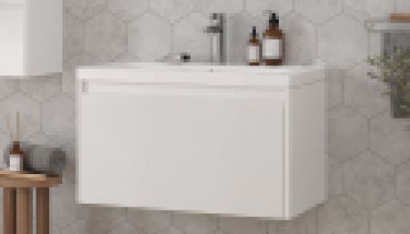 Тумба под раковину Velvex KLAUFS tpKLA.80.1Y-616.216 80х40 подвесная цвет белый