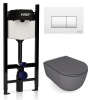 Комплект унитаз с инсталляцией Valsir KIT VSWM 7334GM Slim P1
