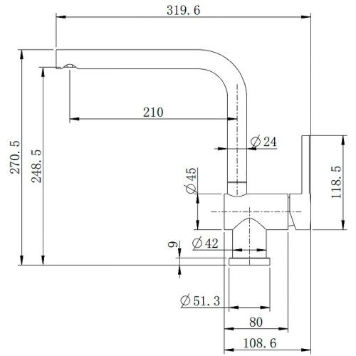 Смеситель для кухни Splenka S205 S205.40.06 на мойку черный - фото 3