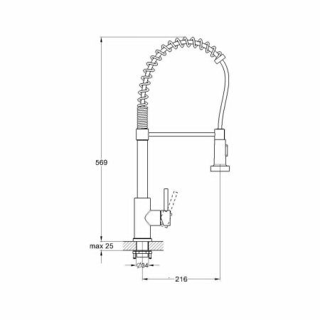 Смеситель для кухни G.Lauf ZAP ZAP4-G090KB на мойку черный