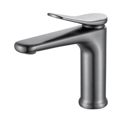 Смеситель Shevanik S4701T на раковину оружейная сталь - фото 2