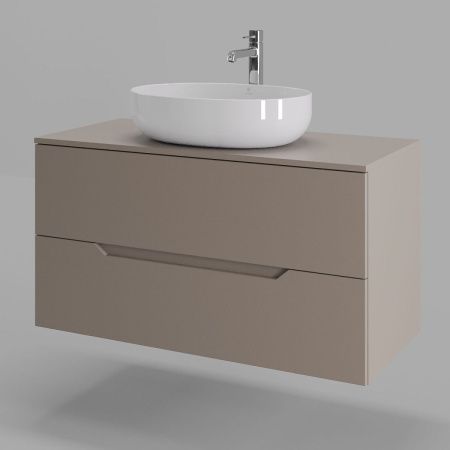 Тумба с раковиной Orange Line Li-100TuLMDF+B05-520W 100х50