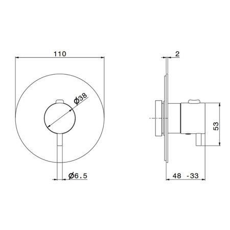 Смеситель для душа Newform X-STEEL 316 67670EX.59.098 встраиваемый в стену золото с термостатом
