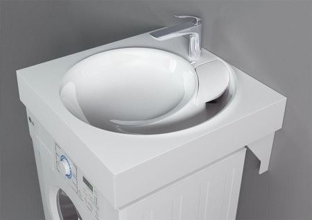 Раковина из искусственного камня Jorno 4627173210140 60х60 накладная цвет белый