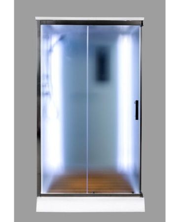 Душевая кабина AvaCan D129SLED 120х90 прямоугольная с крышей ориентация универсальная