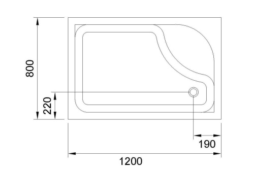 Душевой поддон Royal Bath BP RB8120BP-R 120х80 акрил белый - фото 4