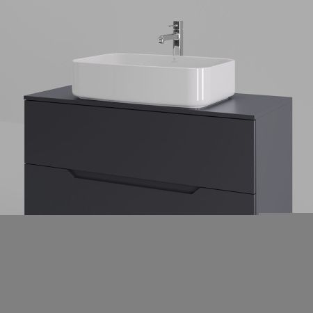 Тумба с раковиной Orange Line Li-100TugMDF+B07-600W 100х50