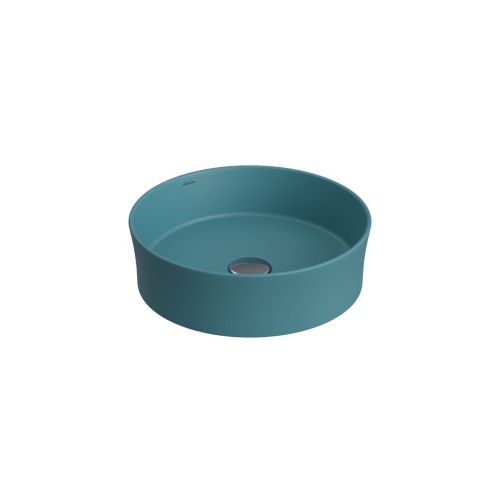 Раковина из сантехнического фарфора Berges Ego SL 181711 40х40 накладная цвет синий