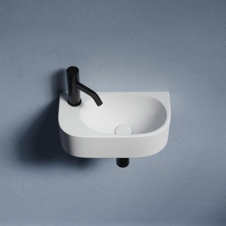 Раковина из сантехнического фарфора Ceramica Nova ELEMENT CN6066R 40х20 подвесная цвет белый 1 отверстие под смеситель