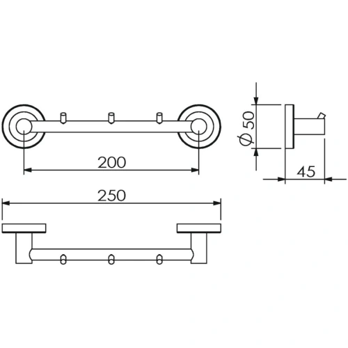 Полотенцедержатель Langberger BURANO 11033A - фото 2 Полотенцедержатель Langberger BURANO 11033A - фото 2