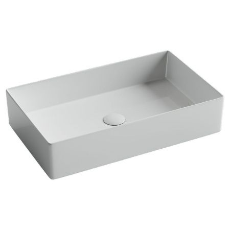 Раковина из сантехнического фарфора Ceramica Nova ELEMENT CN6070 60х40 накладная цвет белый без отверстий под смеситель