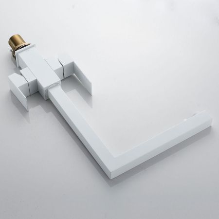 Смеситель для кухни Shevanik S148C на мойку белый