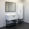 Шкаф-пенал Comforty Бредфорд 00-00009884CF 40х190 напольный цвет белый