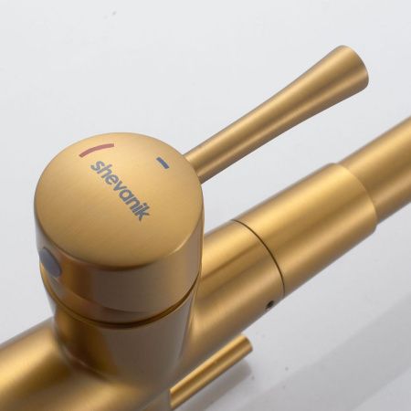 Смеситель для кухни Shevanik S428G на мойку золото