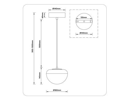 Светильник подвесной Ambrella Light Modern (Модерн) LH12001