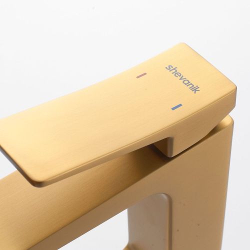 Смеситель Shevanik S4401G на раковину золото - фото 5