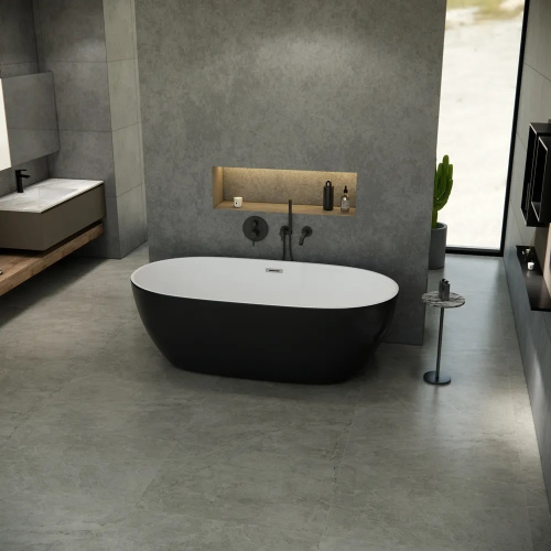 Ванна акриловая Cerutti SPA CT10877 170х75 отдельностоящая овальная