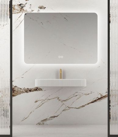 Зеркало с подсветкой и антизапотевателем Vincea VLM-3BE120-2 120х80 подвесное