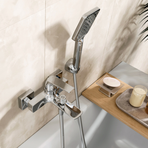 Смеситель для ванны WasserKRAFT Neime 1900 1901 настенный хром - фото 4