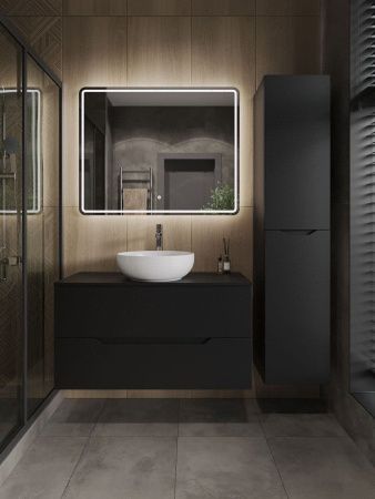 Тумба с раковиной Orange Line Li-100TubMDF+B07-420W 100х50