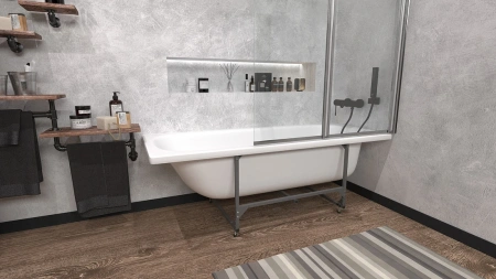 Ванна стальная ВИЗ Donna vanna DV-59901 150х70 пристенная прямоугольная с каркасом