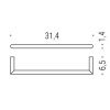 Полотенцедержатель Colombo Mini B4009.OM