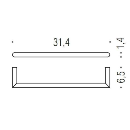 Полотенцедержатель Colombo Mini B4009.OM