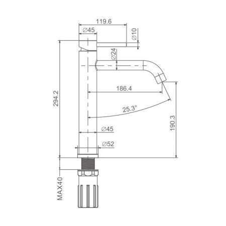 Смеситель для раковины ProHanss P31.15.03 на столешницу золото